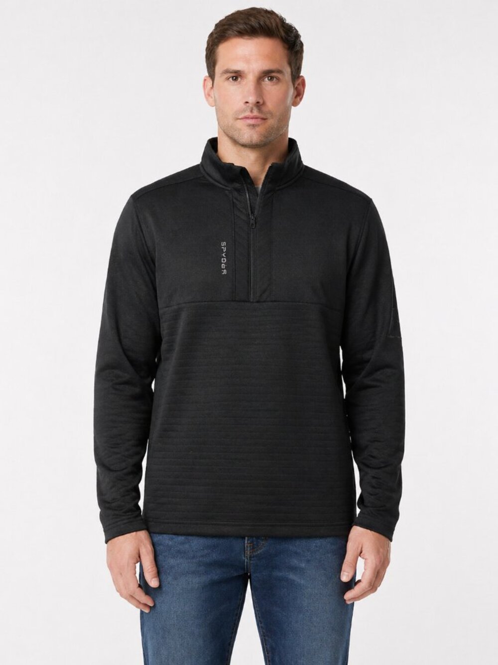 Spyder Men’s Active Sport 1/4 Zip Pullover XXL Black NWOT